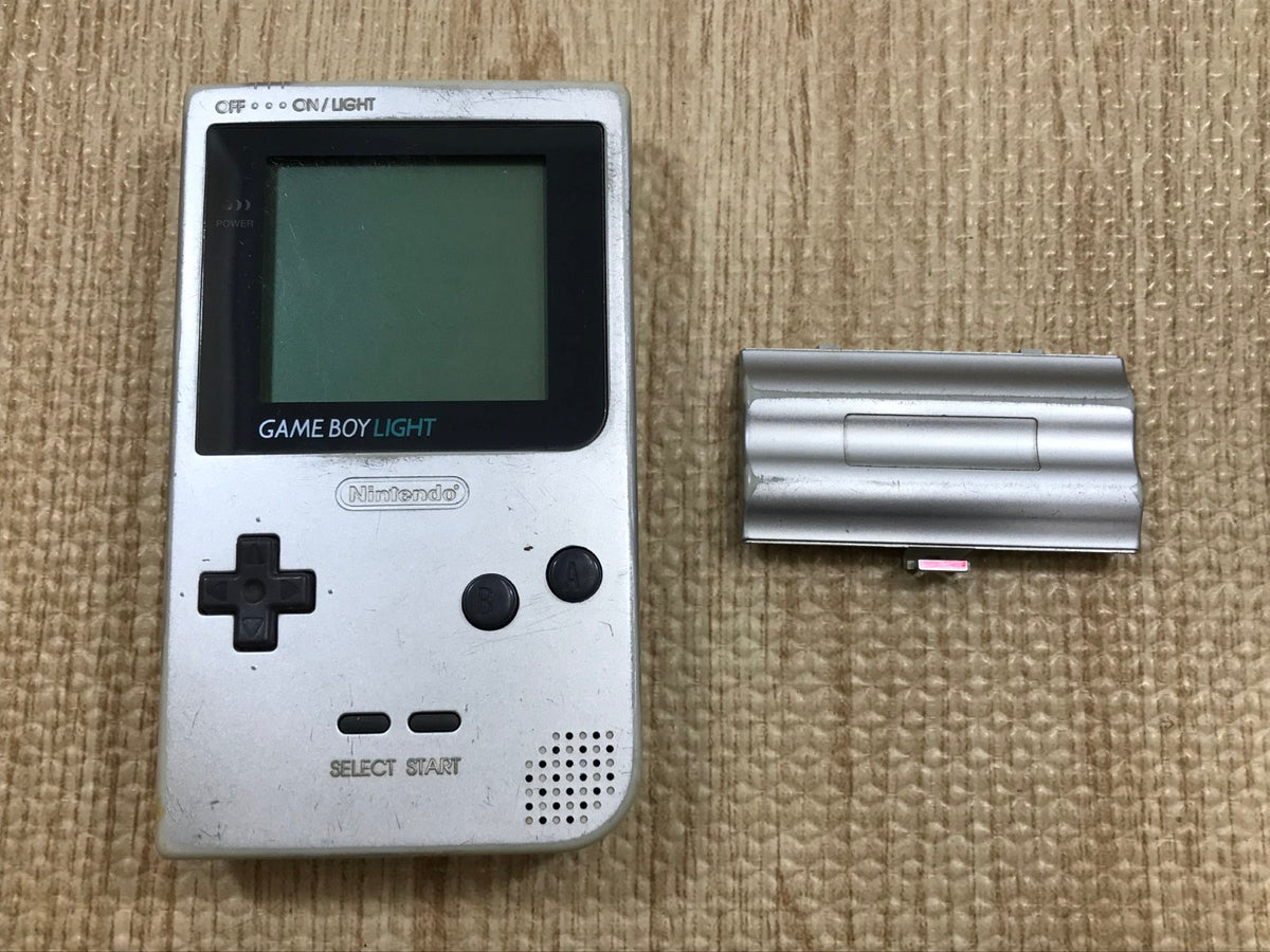 GameBoy Light Silver Console Nintendo Japan - With Defects LH1244