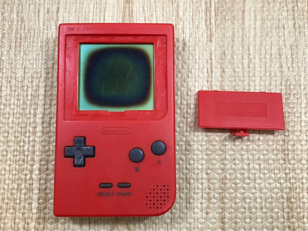 GameBoy Pocket Red Console Nintendo Japan - With Defects LH1249