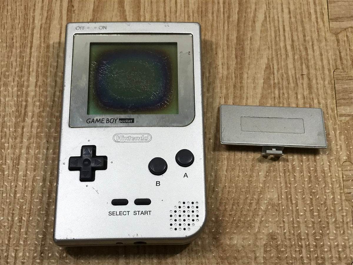 GameBoy Pocket Silver Console Nintendo Japan - With Defects LH1359