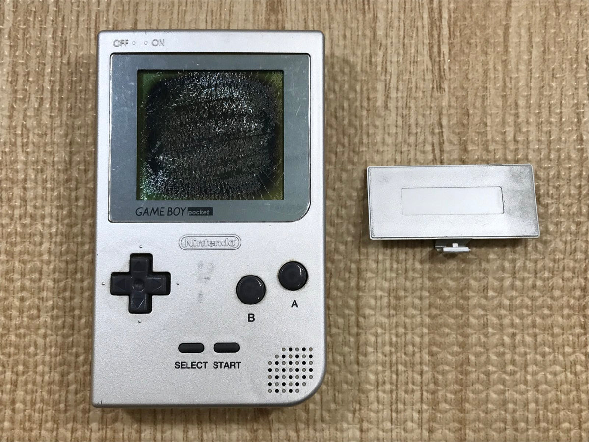 GameBoy Pocket Silver Console Nintendo Japan - With Defects LH1799