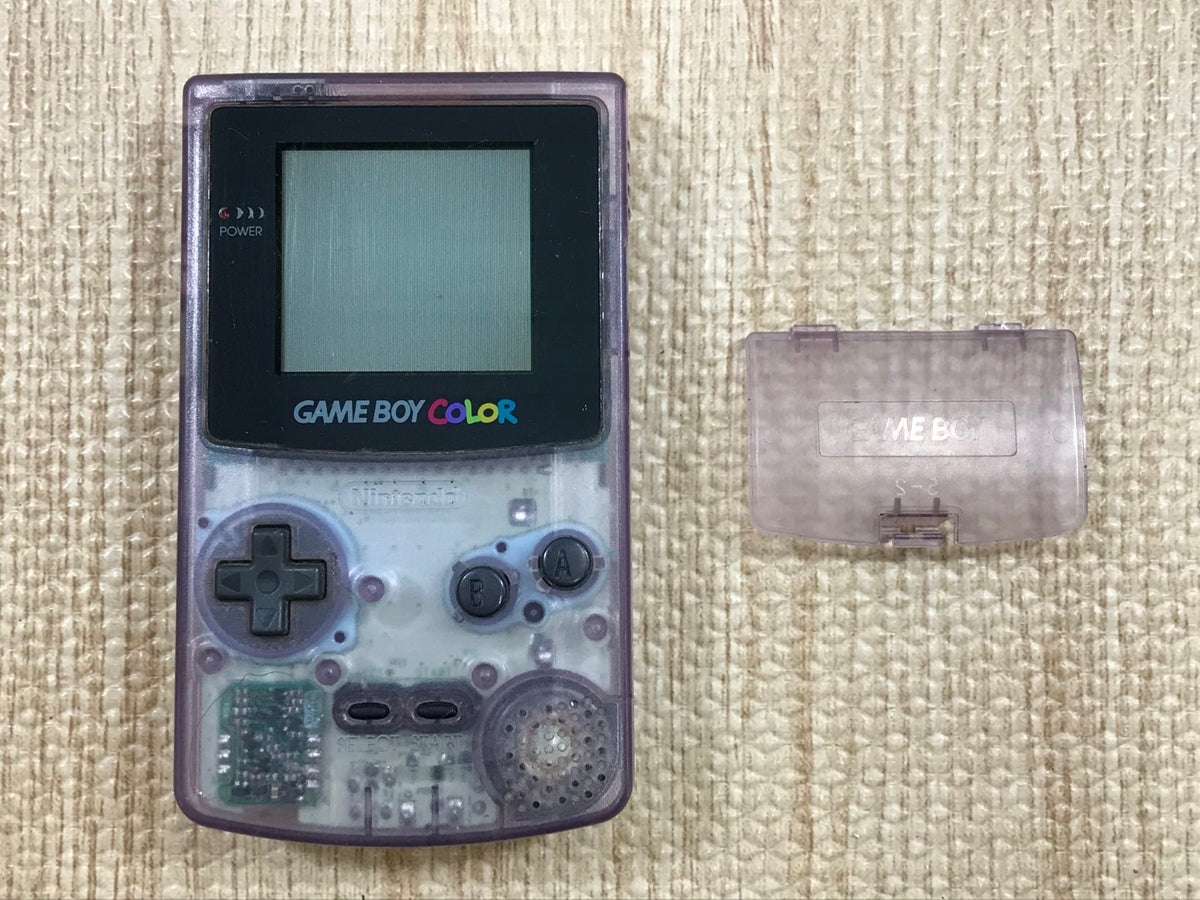 GameBoy Color Clear Purple Console Nintendo Japan - With Defects