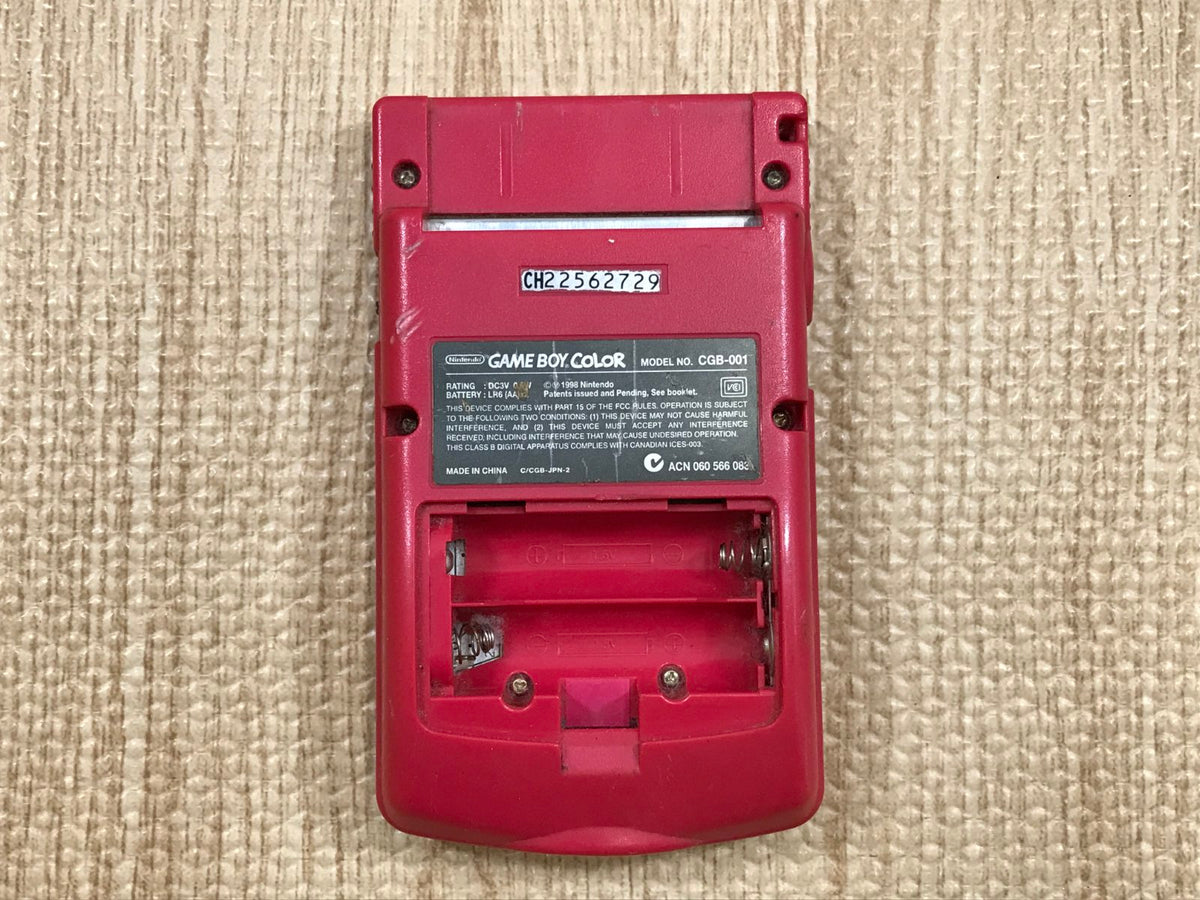 GameBoy Color Red Console Nintendo Japan - Not Working LH2341