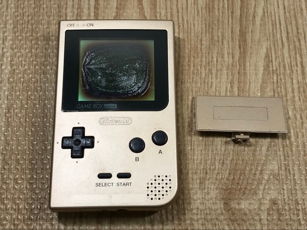 GameBoy Pocket Gold Console Nintendo Japan - With Defects LH2425