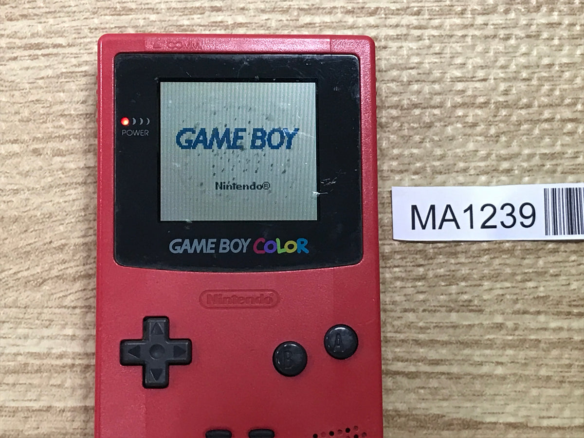 ゲームボーイ　カラー GameBoy Color Red Console Nintendo Japan - With Defects MA1239
