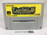 SK2188 Last Bible III 3 SNES Super Famicom Japan