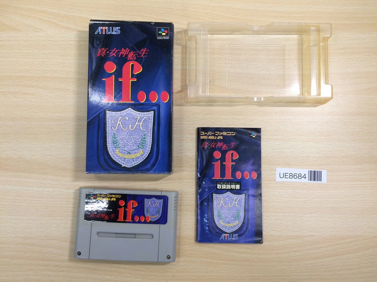 UE8684 Shin Megami Tensei if BOXED SNES Super Famicom