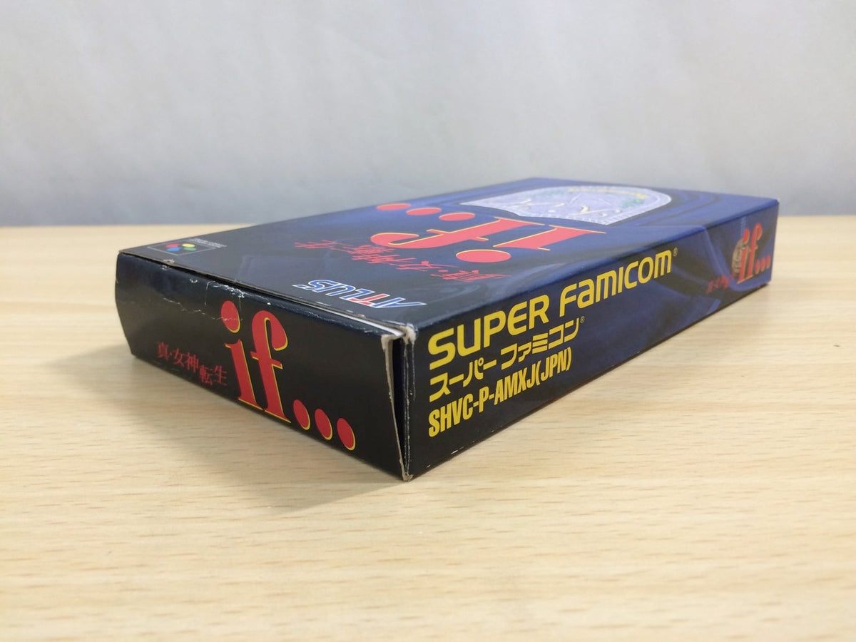 UE8684 Shin Megami Tensei if BOXED SNES Super Famicom