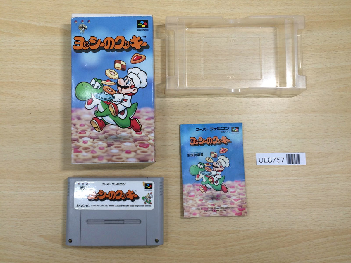 UE8757 Yoshi no Cookie Yoshi's Cookie BOXED SNES Super Famicom