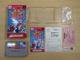 UE8795 Jikkyou Oshaberi Parodius Forever With Me BOXED SNES Super Famicom Japan