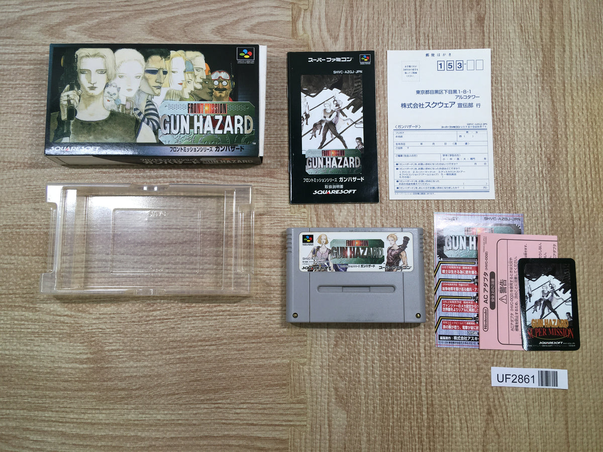 UF2861 Front Mission Series Gun Hazard BOXED SNES Super Famicom