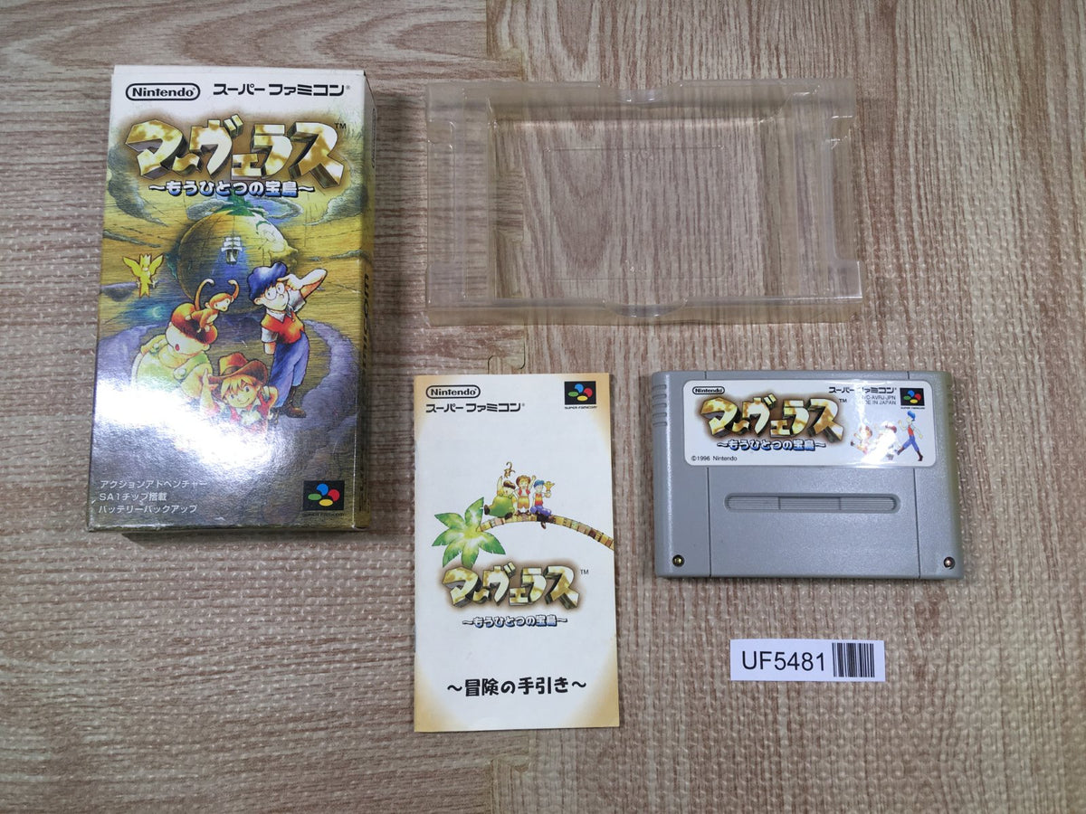 Marvelous Mouhitotsu no Takarajima Boxed Super Famicom SNES Japan