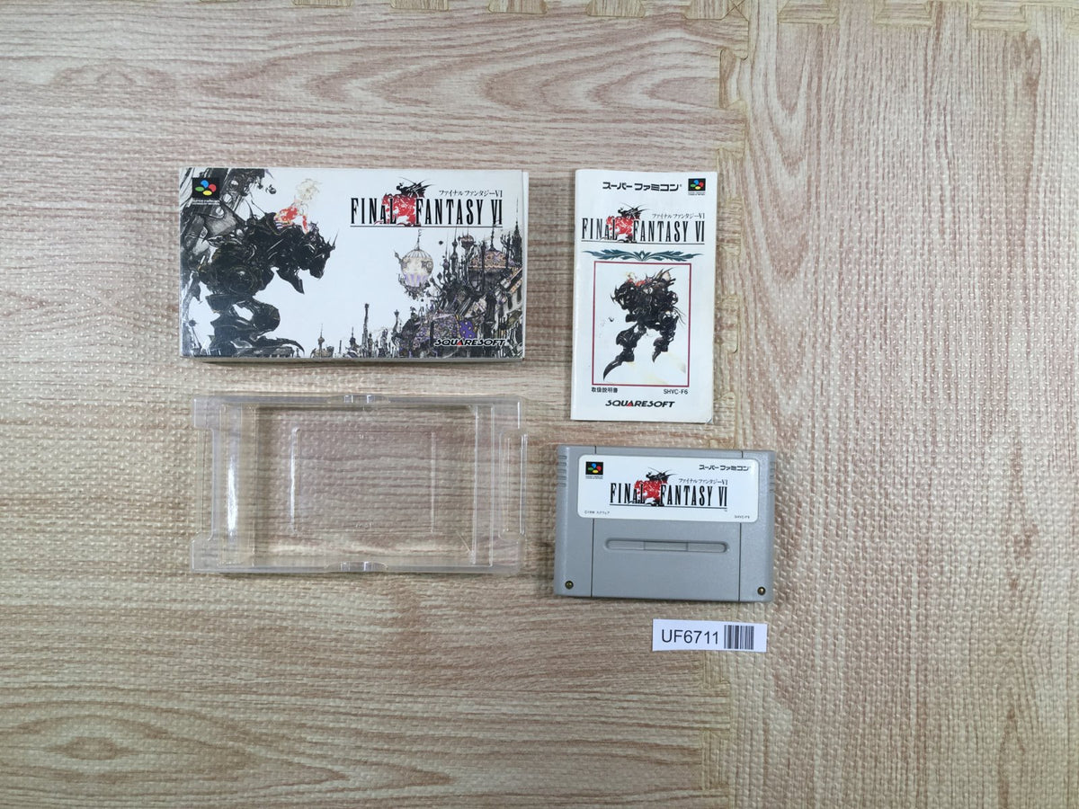 Final Fantasy VI 6 Boxed Nintendo Super Famicom SNES Japan