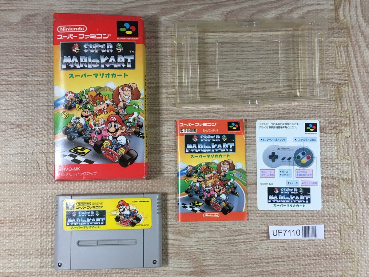 Super Mario Kart Boxed Nintendo Super Famicom SNES Japan - UF7110