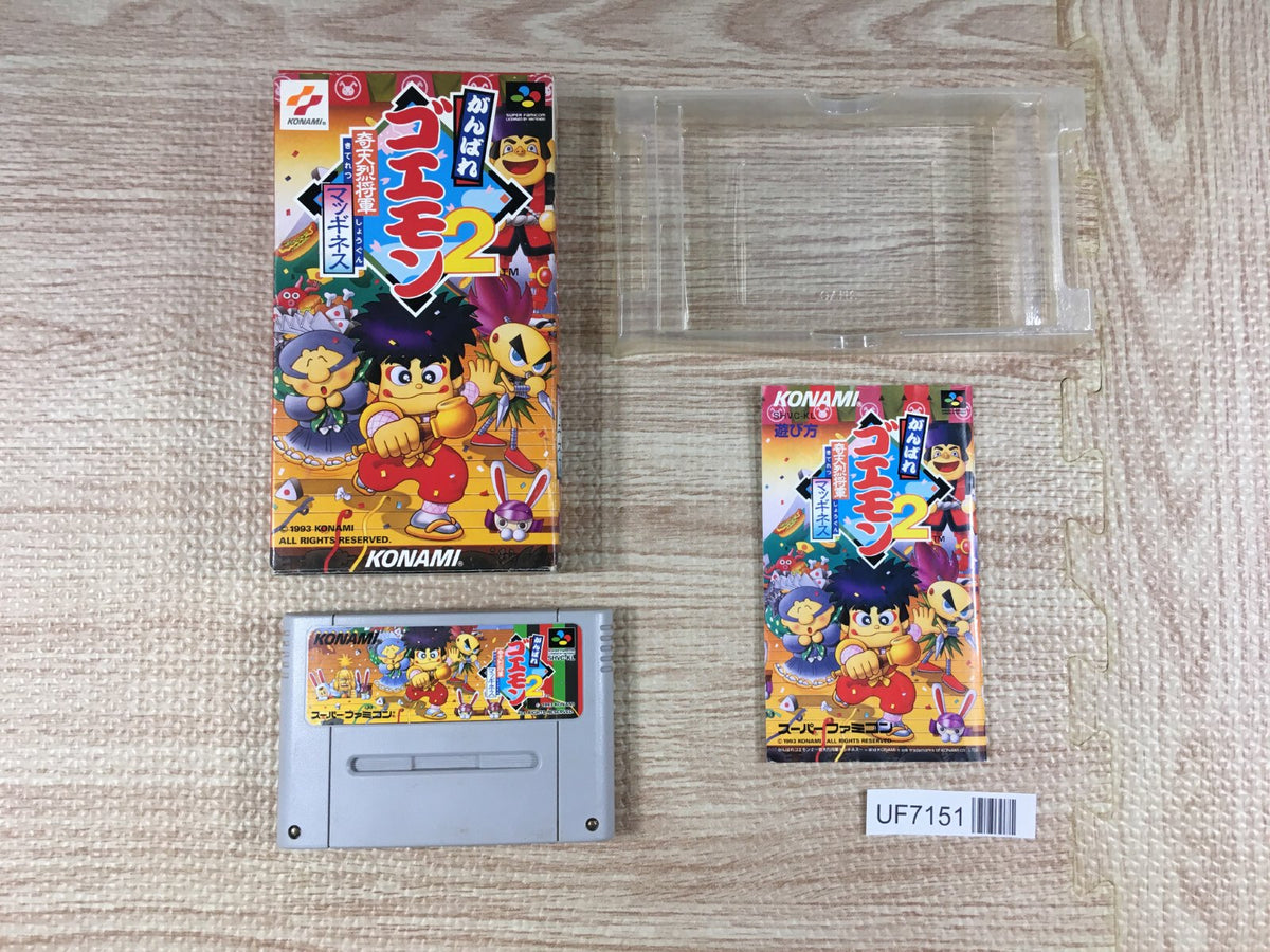 Ganbare Goemon 2 Boxed Nintendo Super Famicom SNES Japan - UF7151