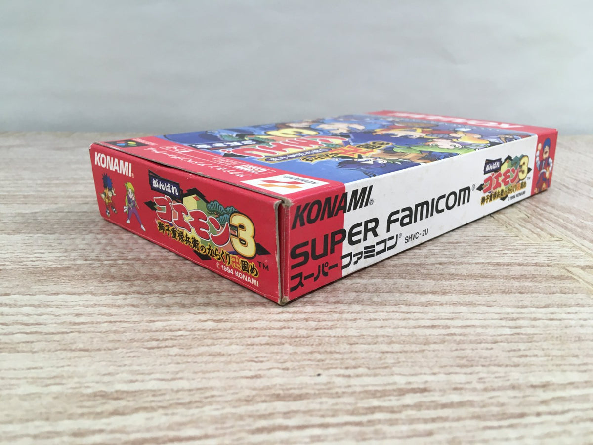 Ganbare Goemon 3 Boxed Nintendo Super Famicom SNES Japan - UF7152