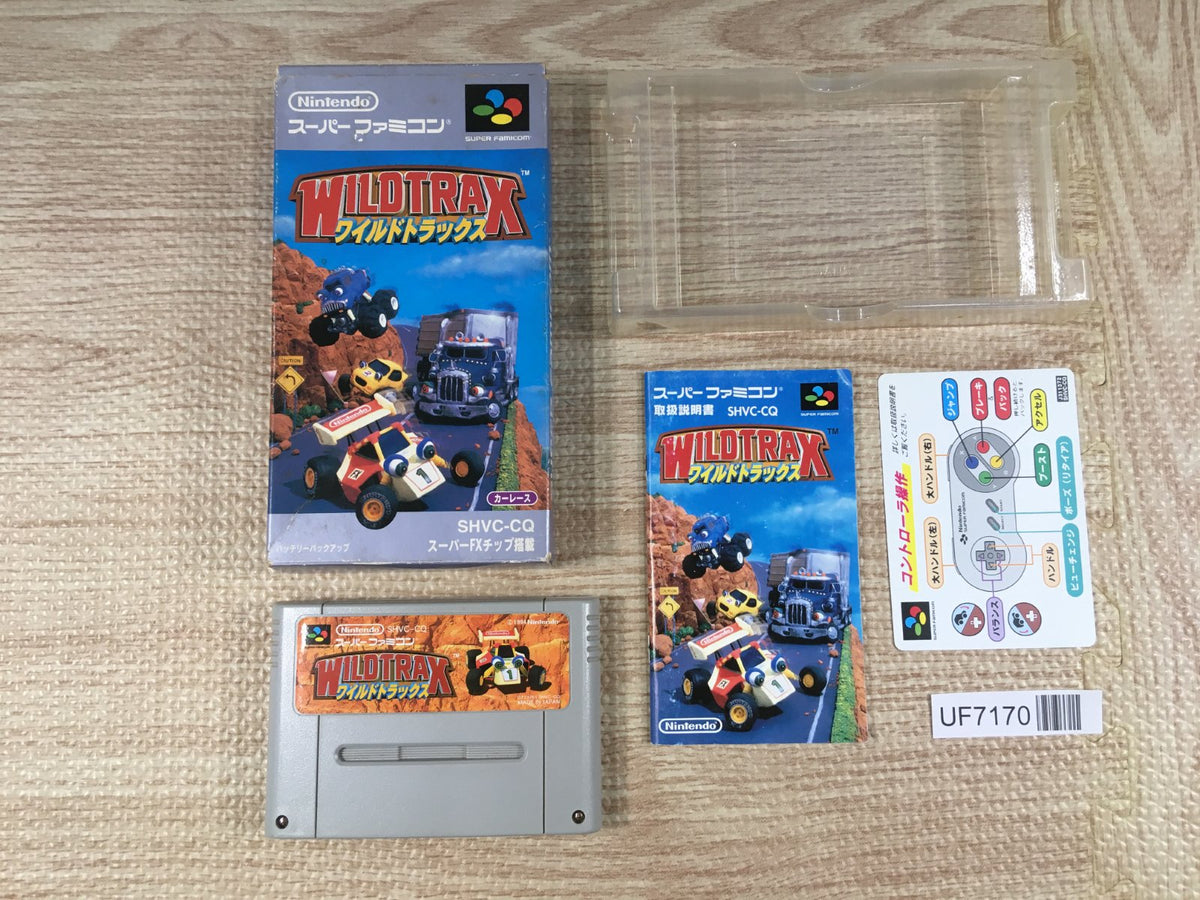 Wild Trax Stunt Race FX Boxed Nintendo Super Famicom SNES Japan