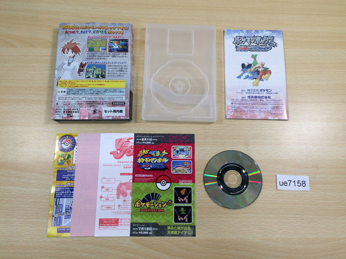 ue7158 Pokemon Box Ruby and Sapphire BOXED GameCube Japan