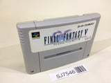 SJ7546 Final Fantasy 5 V SNES Super Famicom Japan