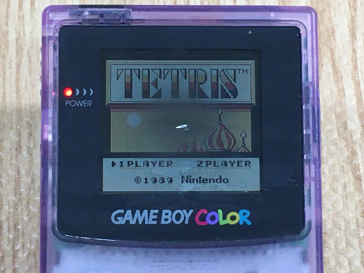 LG1338 Plz Read Item Condi GameBoy Color Clear Purple Game
