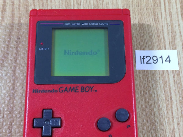 lf2914 Plz Read Item Condi GameBoy Bros. Red Game Boy Console Japan