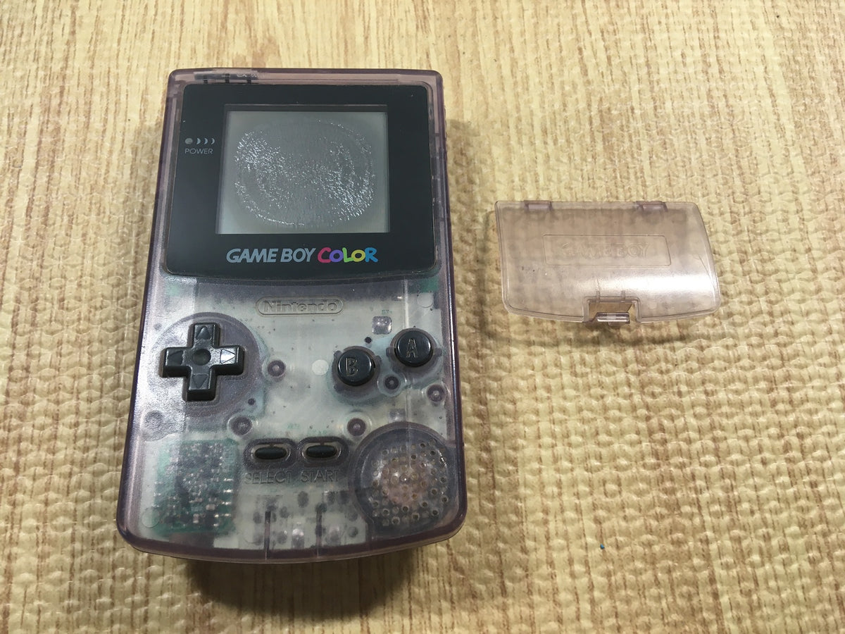 gd6608 Plz Read Item Condi GameBoy Color Clear Purple Game