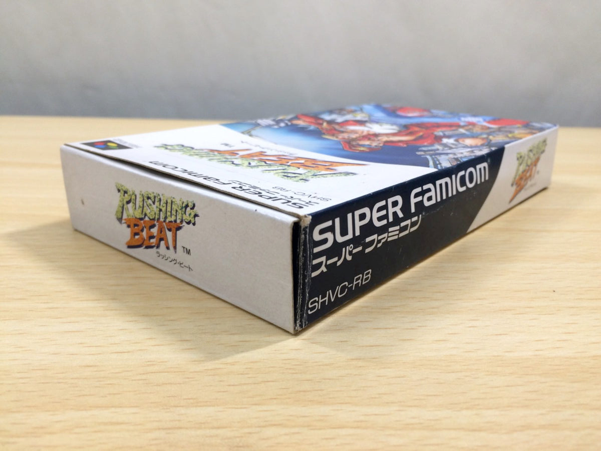Rushing Beat Rival Turf! BOXED SNES Super Famicom Japan - UE8374