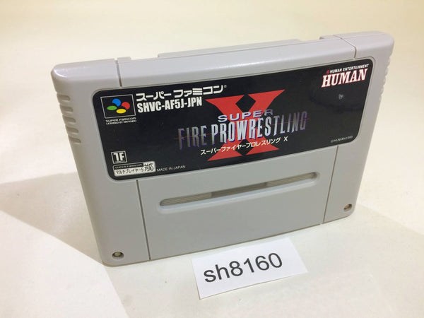 sh8160 Super Fire Pro Wrestling X SNES Super Famicom Japan