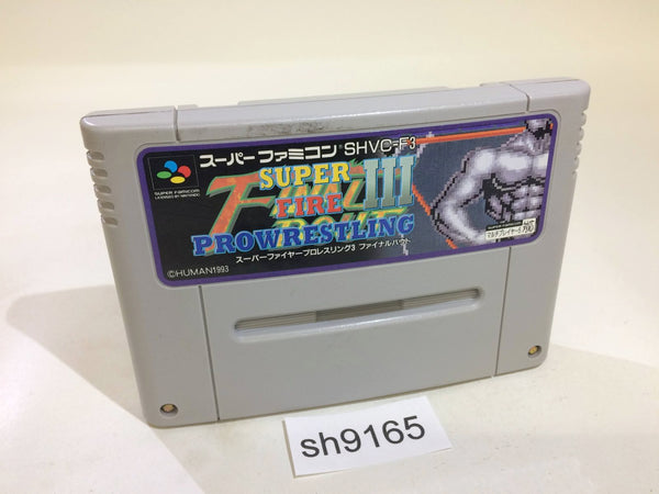 sh9165 Super Fire Pro Wrestling 3 Final Bout SNES Super Famicom Japan