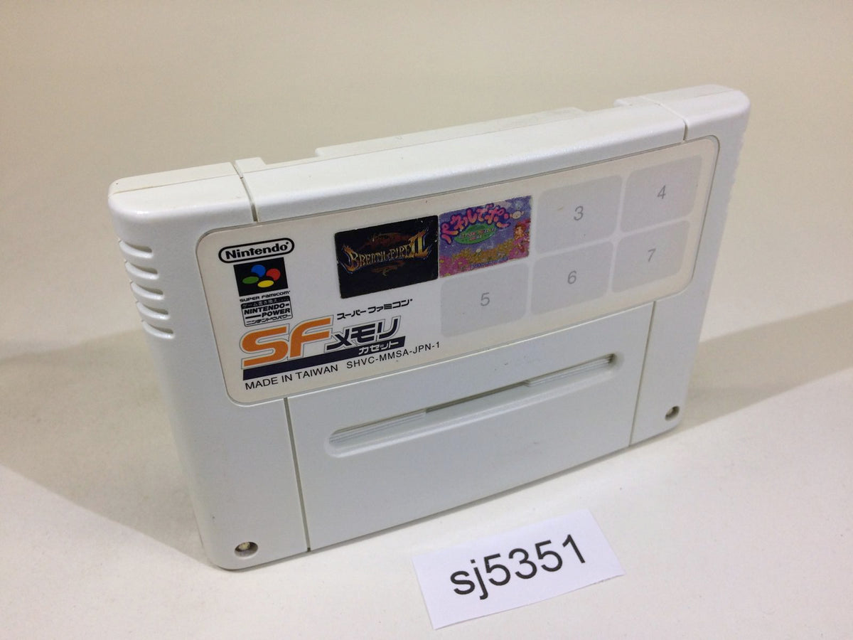 SJ5351 SF Memory Pane Pon Shin Momotaro Densetsu SNES Super
