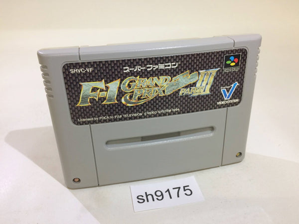 sh9175 F1 Grand Prix Part 3 Racing SNES Super Famicom Japan