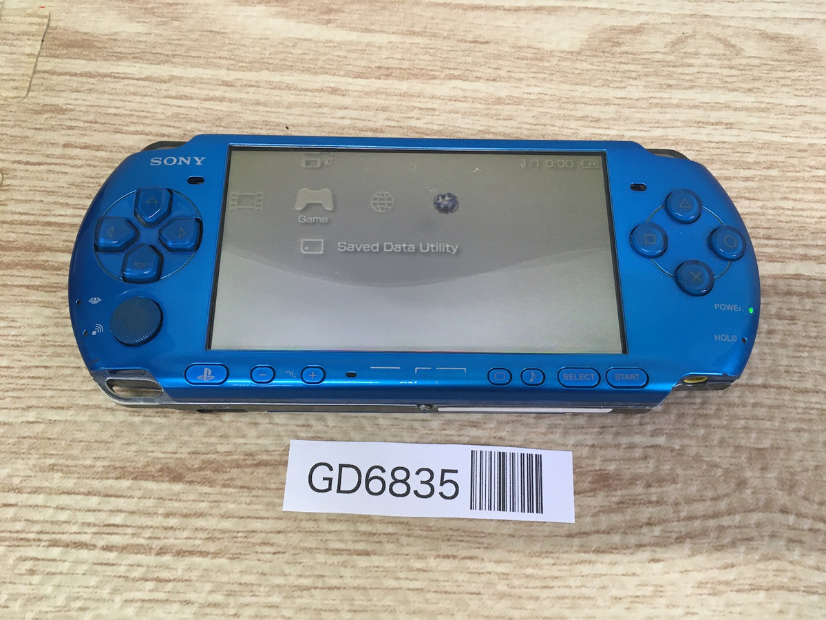 GD6835 Plz Read Item Condi PSP-3000 VIBRANT BLUE SONY PSP