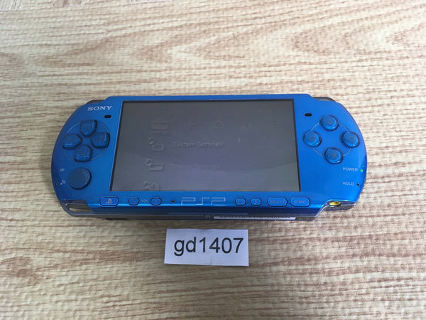 gd1407 Plz Read Item Condi PSP-3000 VIBRANT BLUE SONY PSP Console Japan