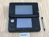 LF9491 Tested Working - No Battery Nintendo 3DS Clear Black Console Japan