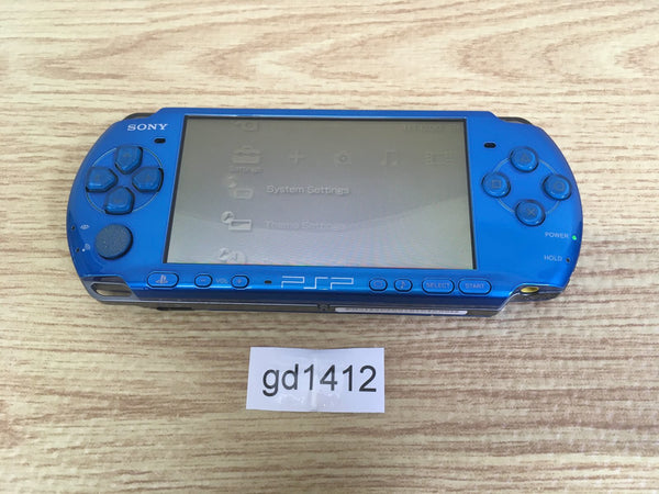 gd1412 Plz Read Item Condi PSP-3000 VIBRANT BLUE SONY PSP Console Japan