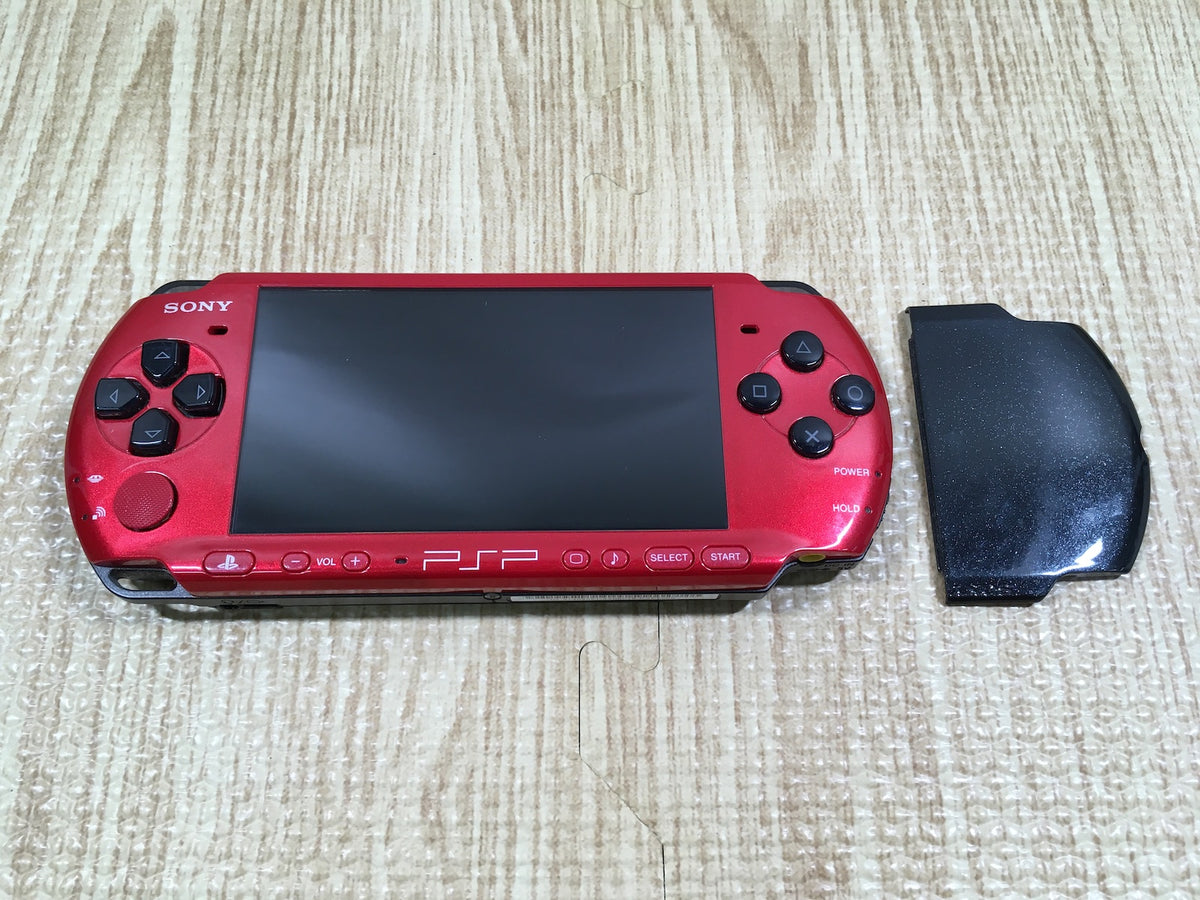 GD6943 No Battery PSP-3000 RED & BLACK SONY PSP Console