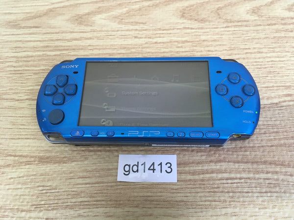 gd1413 Plz Read Item Condi PSP-3000 VIBRANT BLUE SONY PSP Console Japan