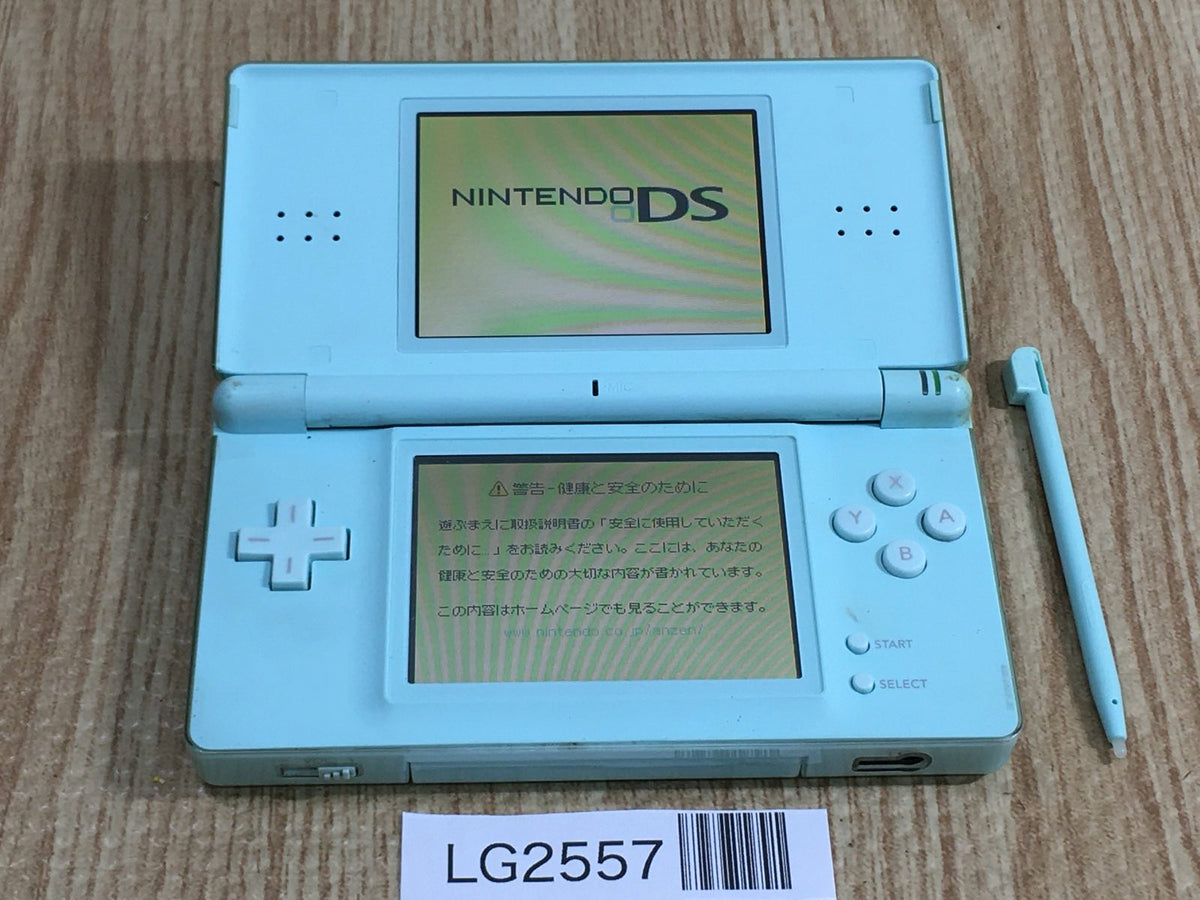 LG2557 Plz Read Item Condi Nintendo DS Lite Ice Blue Console