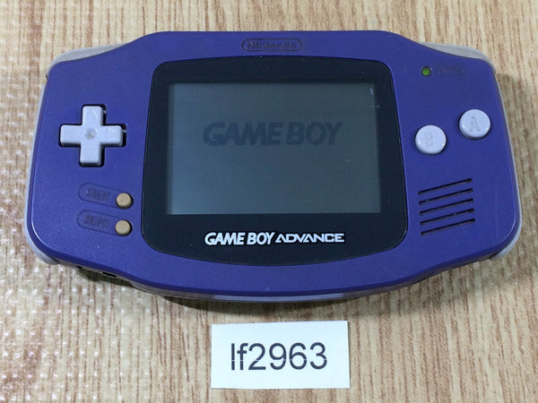 lf2963 Plz Read Item Condi GameBoy Advance Violet Game Boy Console Japan