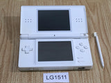 LG1511 Not Working - Nintendo DS Lite Crystal White Console Japan