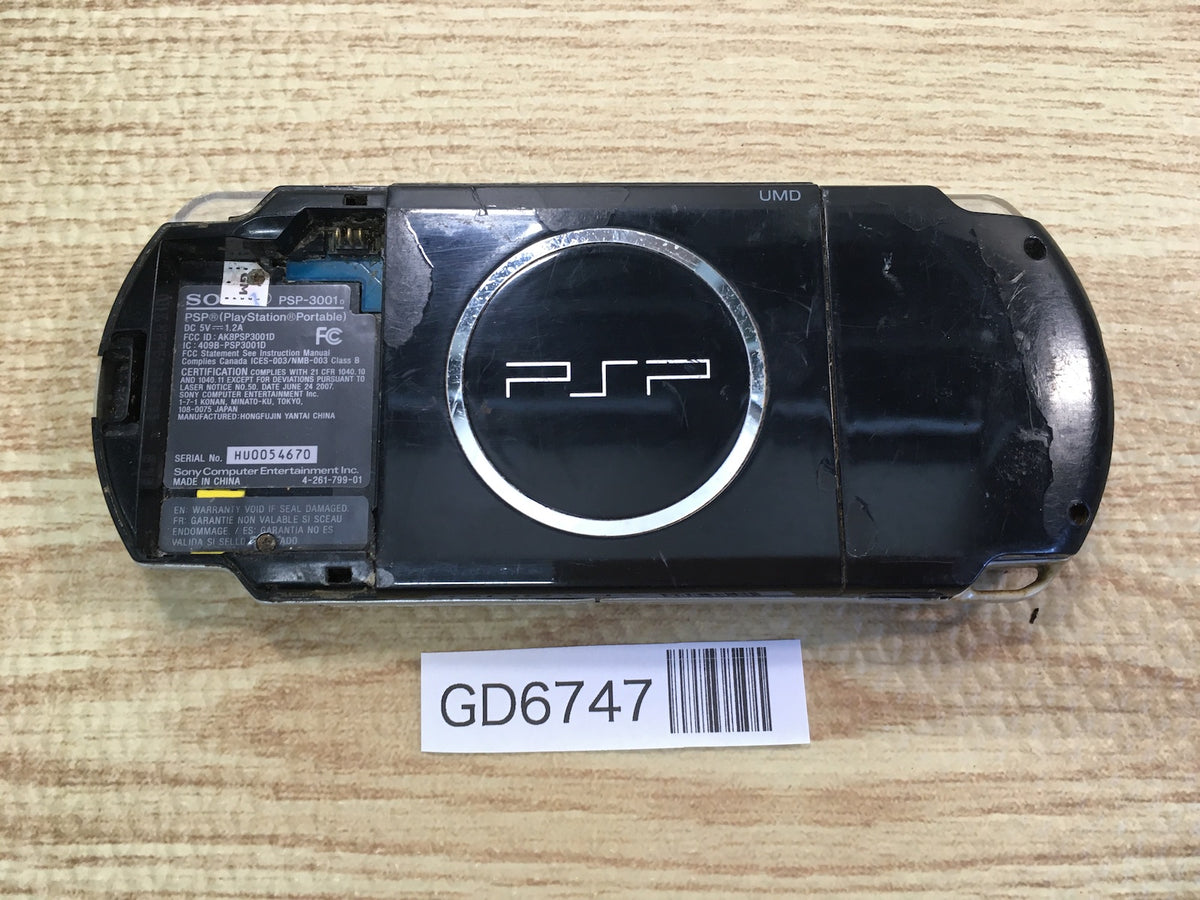 GD6747 Not Working PSP-3000 PIANO BLACK SONY PSP Console