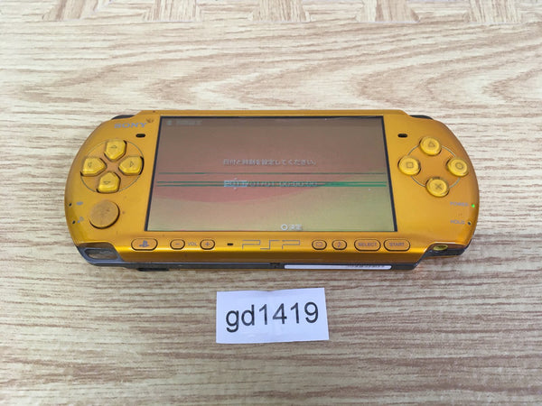 gd1419 Plz Read Item Condi PSP-3000 BRIGHT YELLOW SONY PSP Console Japan