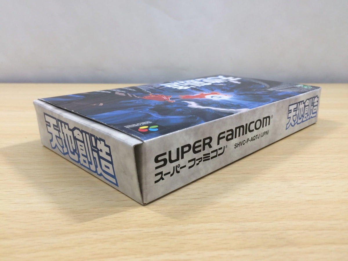 Terranigma Tenchi Souzou BOXED SNES Super Famicom Japan - UE5966