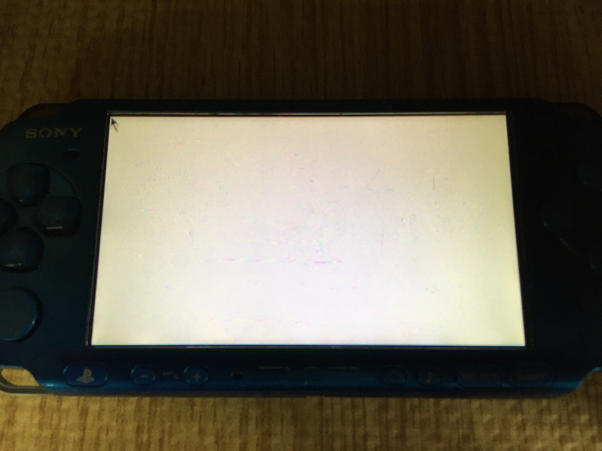 GD7122 Plz Read Item Condi PSP-3000 VIBRANT BLUE SONY PSP