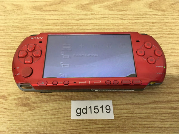 gd1519 Plz Read Item Condi PSP-3000 RADIANT RED SONY PSP Console Japan