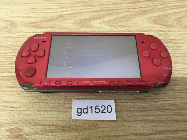 gd1520 Plz Read Item Condi PSP-3000 RADIANT RED SONY PSP Console Japan