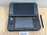 LF8266 With Defects - Nintendo NEW 3DS LL XL METALLIC BLACK Console Japan