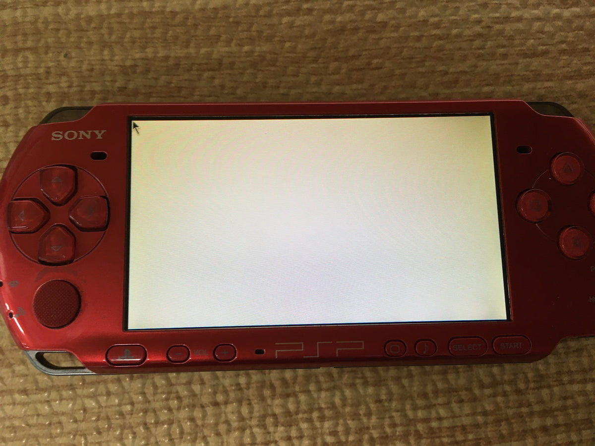 GD6752 Plz Read Item Condi PSP-3000 RADIANT RED SONY PSP