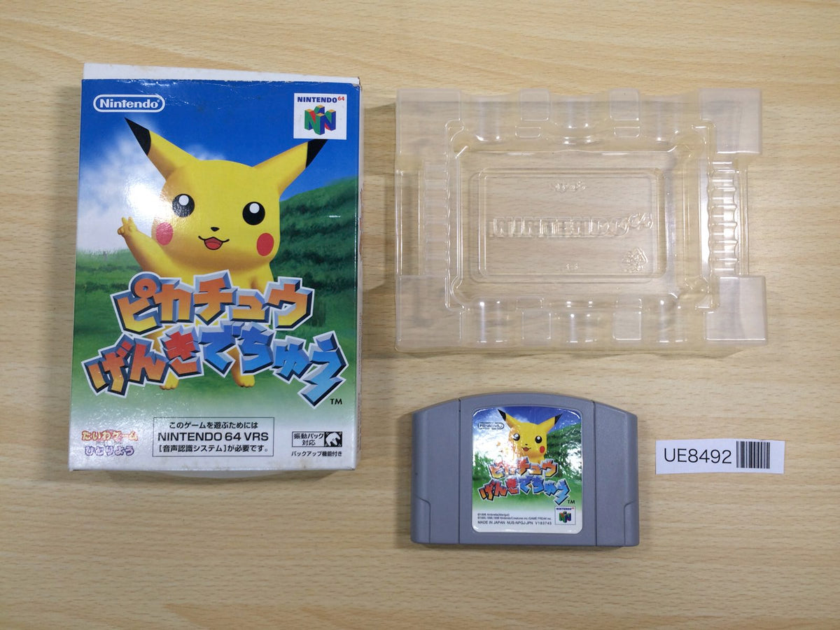 UE8492 Hey You, Pikachu! Pokemon BOXED N64 Nintendo 64 Japan