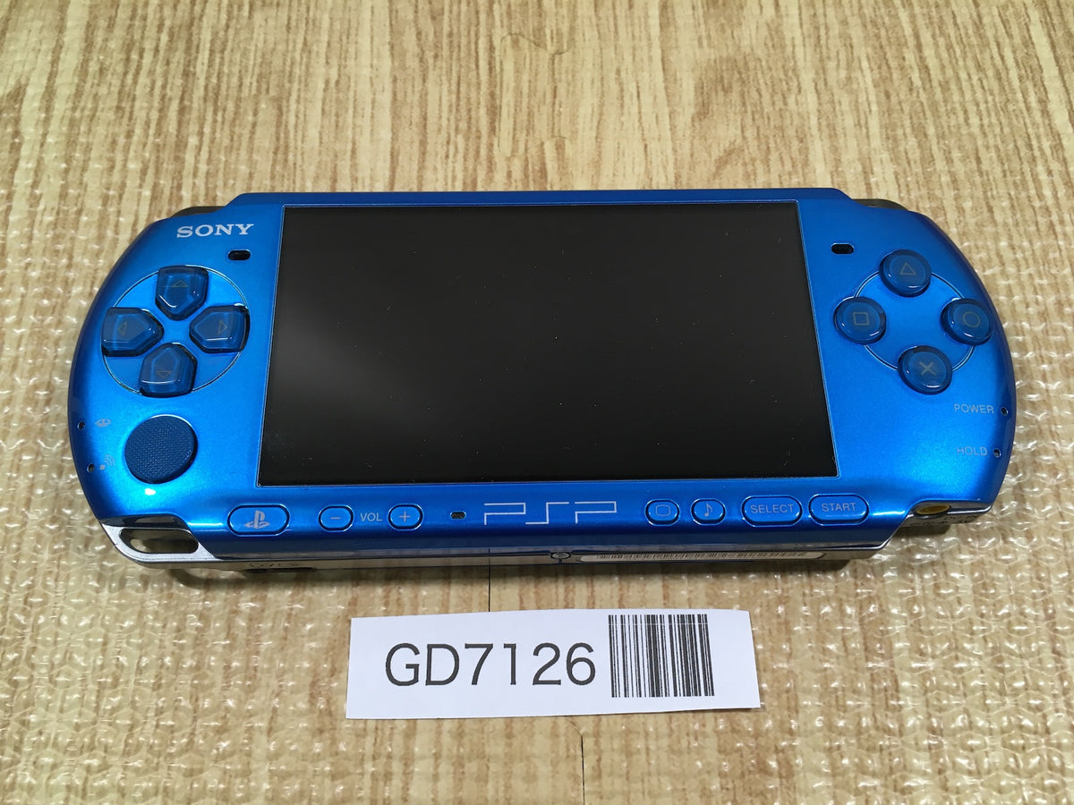 PSP 3000です SONY PSP-3000 Sky Blue/Marine Blue Limited Edition Operation