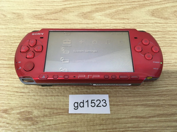 gd1523 Plz Read Item Condi PSP-3000 RADIANT RED SONY PSP Console Japan